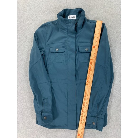 Prana Nylon Blend Fitted Casual Jacket (Women's X-Small) Teal Blue - Picture 5 of 12